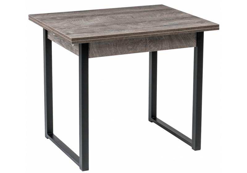 Стол деревянный Форли дуб рошелье / черный матовый (67x77). 