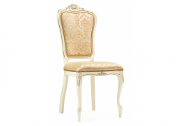 Стул деревянный Руджеро патина золото / бежевый комби (50x56x107)
