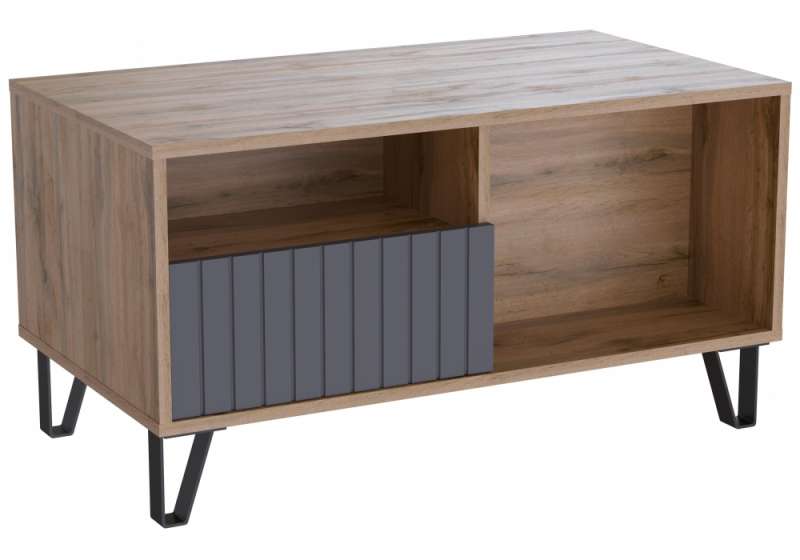 Журнальный стол Эннис дуб вотан / графит софт (50x48). 