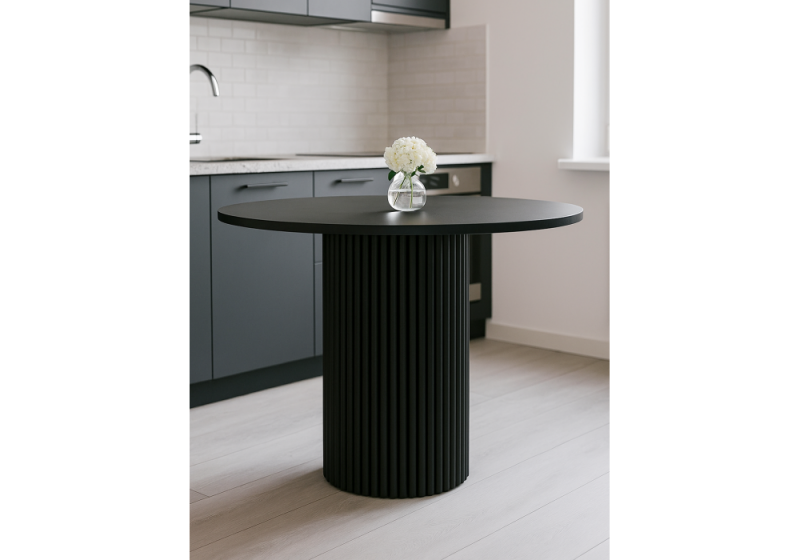 Стол деревянный Барел 100 черный / черный (100x75)