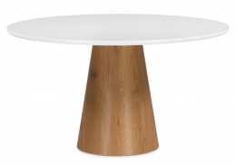 Стол деревянный Huge 120х75 white / brown (120x75)