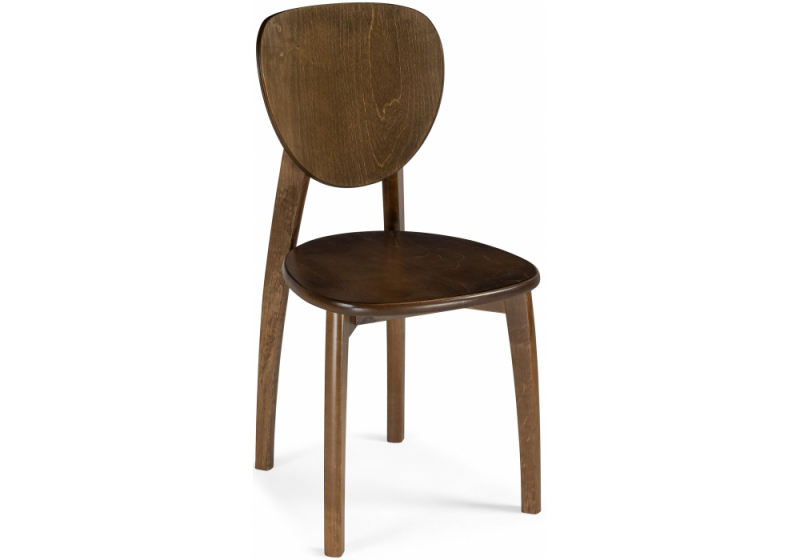 Стул деревянный Окава орех жесткий (44x50x85). 