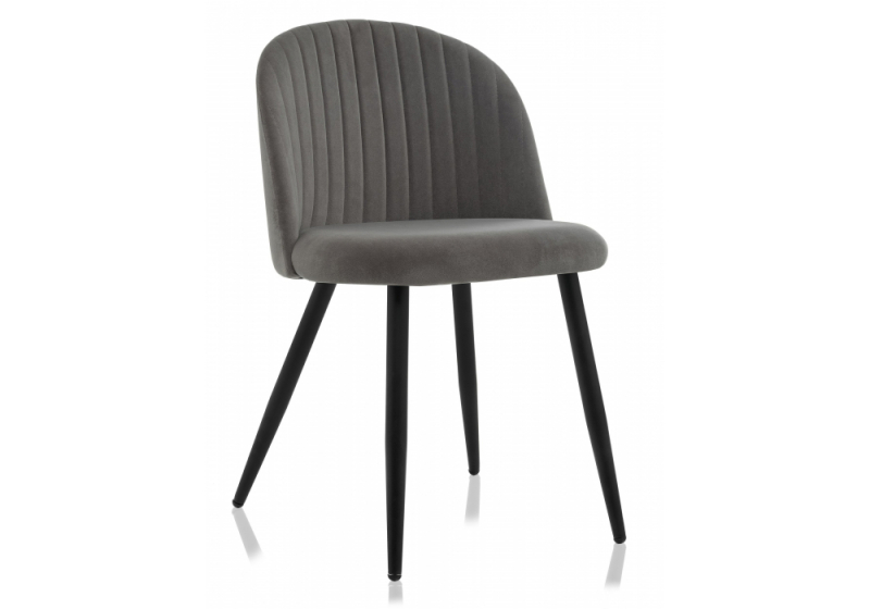 Стул на металлокаркасе Gabi 1 темно-серый (50x53x79). 